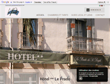 Tablet Screenshot of hotellepradodestraph.com
